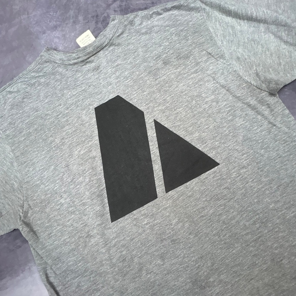 Vintage US Army PT Shirt Heather Grey Physical Fitness T-Shirt Large Y2K Boxy - Picture 7 of 7